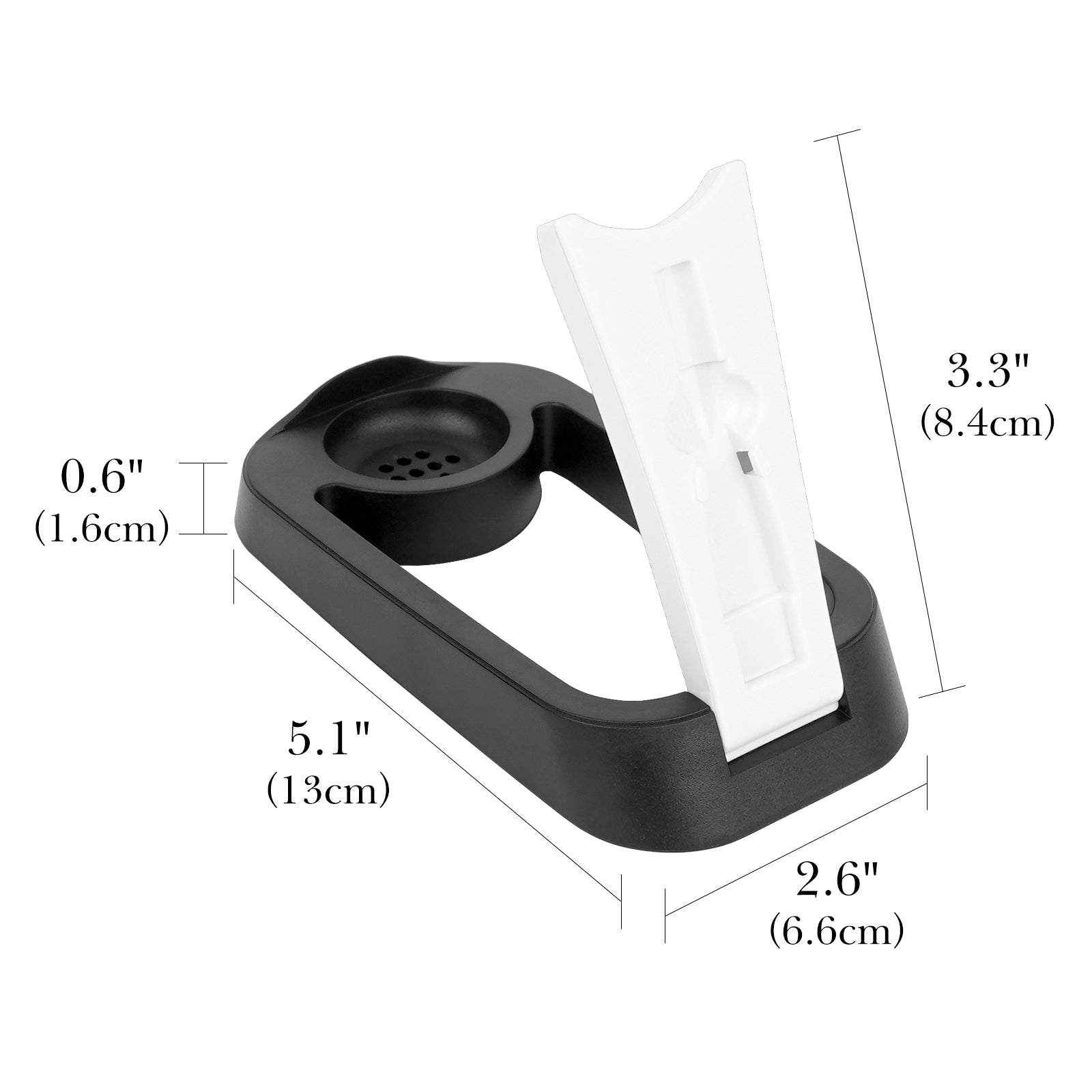 Linkidea Electric Razor Holder for Men, Folding Shaver Storage Stand, Shower Organizer Compatible with Philips Shaver 2400, Braun Series 3, 5, 6 (Black)