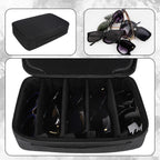 Extra Large Sunglasses Case, 5 Slot Oversized Sun Glasses Storage Bag Organizer Compatible with Gucci GG0876S GG1020S GG0595S GG1241S GG1207SA GG1267SA