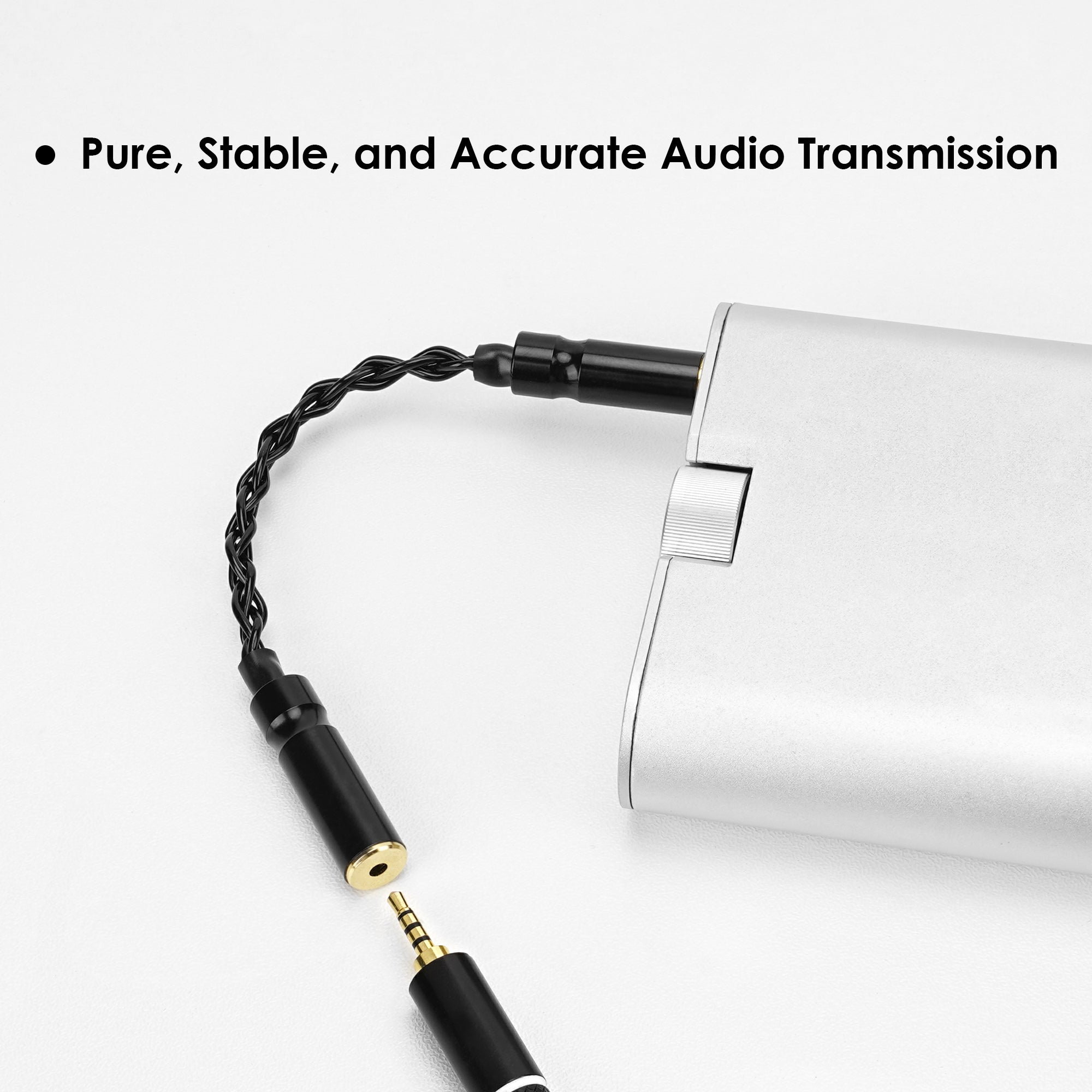 Linkidea 3.5mm Balanced Male to 2.5mm Balanced Female Audio Adapter Cable, Hi-Fi OCC Copper Cord, Compatible with Balanced Amplifiers, DACs, Headphones (16cm/6.3inch)