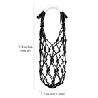 Linkidea 2 Pack Crochet Tumbler Carrier Bag Compatible with YETI Rambler Tumbler 20oz/30oz, Greens Steel Beast, RTIC Tumbler, Handmade Waterbottle Holder with Strap for Insulated Mugs, Black