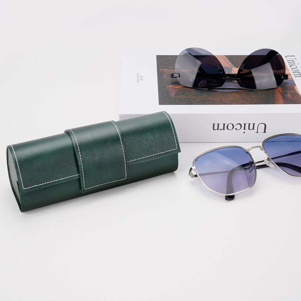 Extra Large Hard Shell Sunglasses Case, Oversized Sun Glasses Storage Organizer Compatible with Gucci GG0981S Prada PR 15W PR 24Z PR 15W Versace VE4473U VE4478U VE4479U (XL / Green)