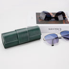 Extra Large Hard Shell Sunglasses Case, Oversized Sun Glasses Storage Organizer Compatible with Gucci GG0981S Prada PR 15W PR 24Z PR 15W Versace VE4473U VE4478U VE4479U (XL / Green)