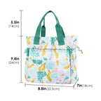 Linkidea Lunch Tote Drawstring Bag, Large Capacity Lunch Bag with Hand Strap, Lunch Box Organizer for Everyday Outings, Insulated Lunch Bag Fits Box and Food Jar Storage