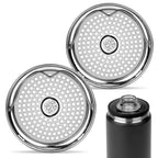 Linkidea 304 Stainless Steel Tea Strainer Compatible with YETI Rambler Bottle 18oz/26oz/36oz/46oz/64oz Chug and MagDock Caps, Ice Strainer Filter Blocker Fruit Stopper, 2 Pack