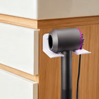 Linkidea Wall Mounted Hair Dryer Holder, Screw Hair Dryer Stand for Bathroom, Compatible with Dyson Supersonic Origin, Supersonic Nural (White)