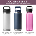Linkidea Water Bottle Carrier with Strap Compatible with YETI Rambler Bottle 26oz/36oz, Waterbottle Sling Bag Holder with Shoulder Strap, Wine Red