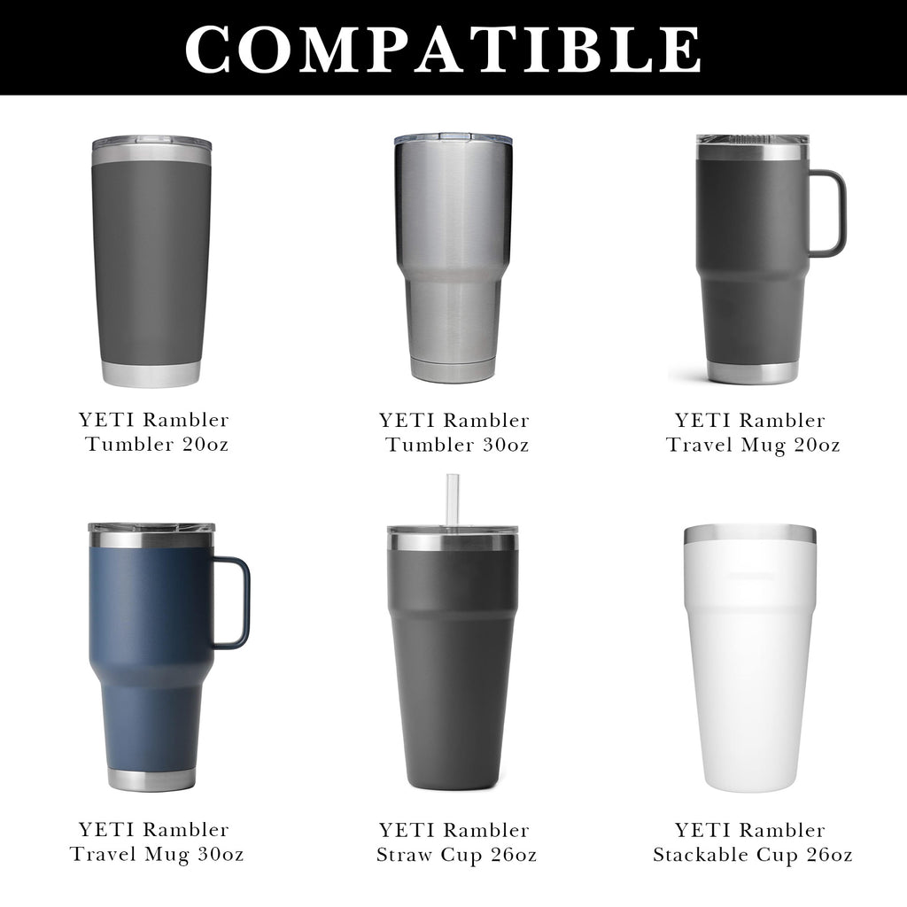 Linkidea 6 Pack Water Bottle Bottom Pad Compatible with YETI Rambler Tumbler, Travel Mug 20oz/30oz, Silicone Anti-Slip Bottle Base Silencer Rubber Protector