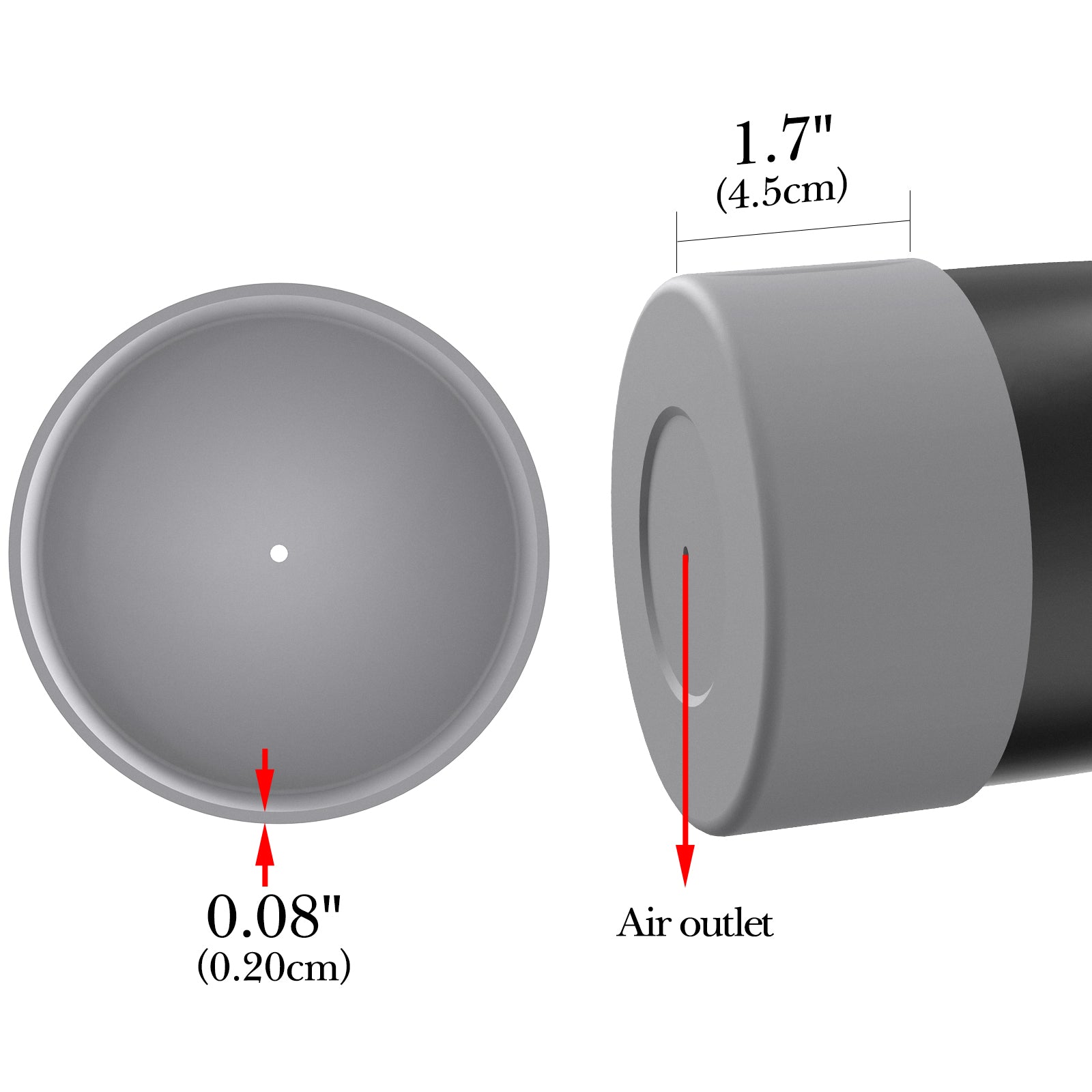Linkidea 2 Pack Water Bottle Boot Compatible with YETI Rambler Bottle 36oz, Silicone Anti-Slip Waterbottle Bottom Sleeve Cover Protector (Grey)