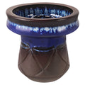 Linkidea 2.95" Outer Diameter Glazed Ceramic Bowl, Heat-Resistant Wax Warmer Replacement Dish, Compatible with Wax Melt Warmers and Oil Burners (Blue)