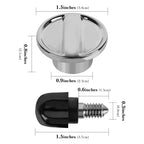 Linkidea Mixer Parts Replacement Set, Zinc Alloy Hub Attachment Cap with Fixing Attachment Screw, Mixer Accessories Compatible with KitchenAid 4.5&5 Quart Tilt-Head Stand Mixers