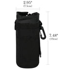 Linkidea Disposable Water Bottle Fence Sleeve Compatible with Smartwater 16.9/20 Fl Oz, Evian, Propel, LIFEWTR, Nylon Plastic Bottled Water Cover Holder for Outdoor Sports, Black