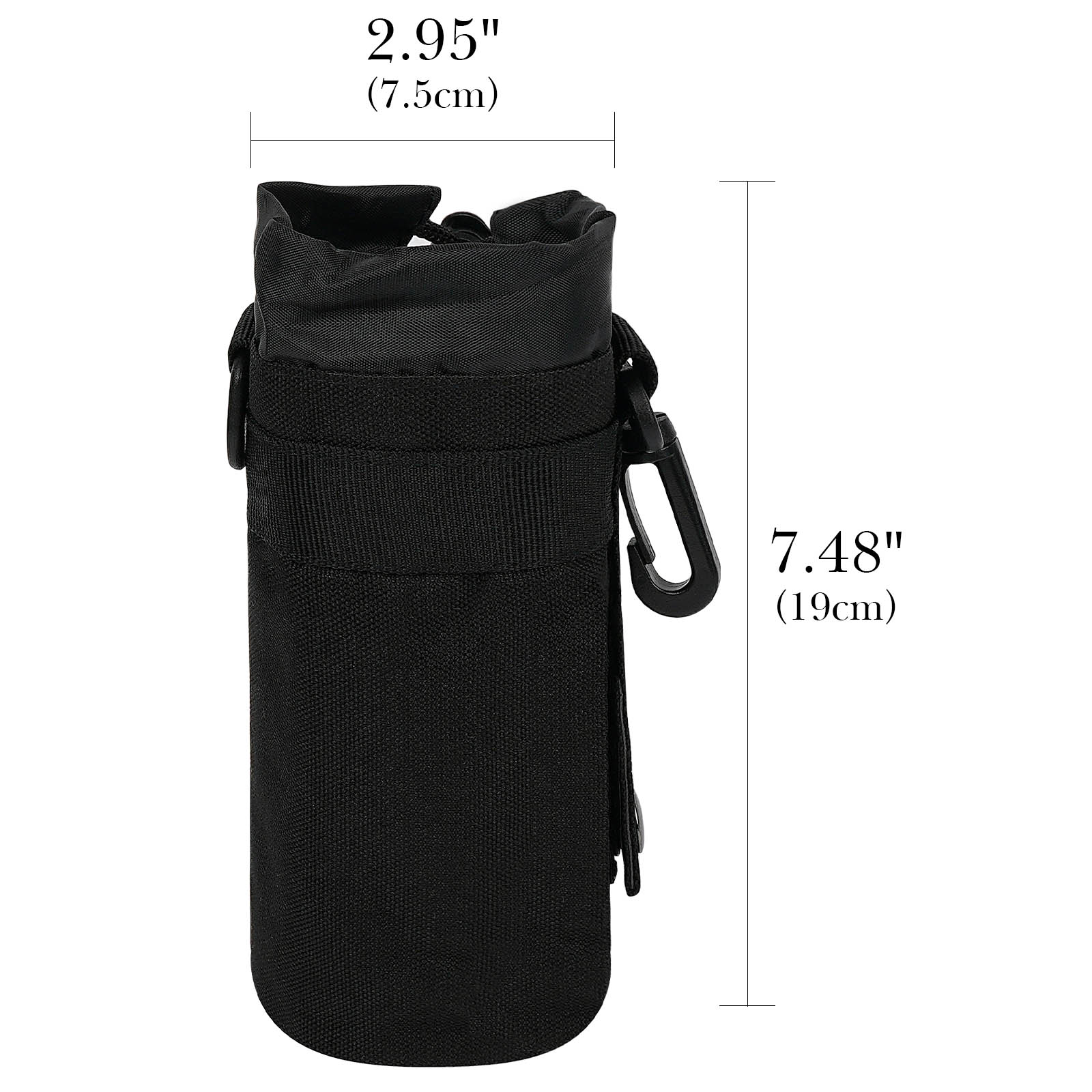 Linkidea Disposable Water Bottle Fence Sleeve Compatible with Smartwater 16.9/20 Fl Oz, Evian, Propel, LIFEWTR, Nylon Plastic Bottled Water Cover Holder for Outdoor Sports, Black
