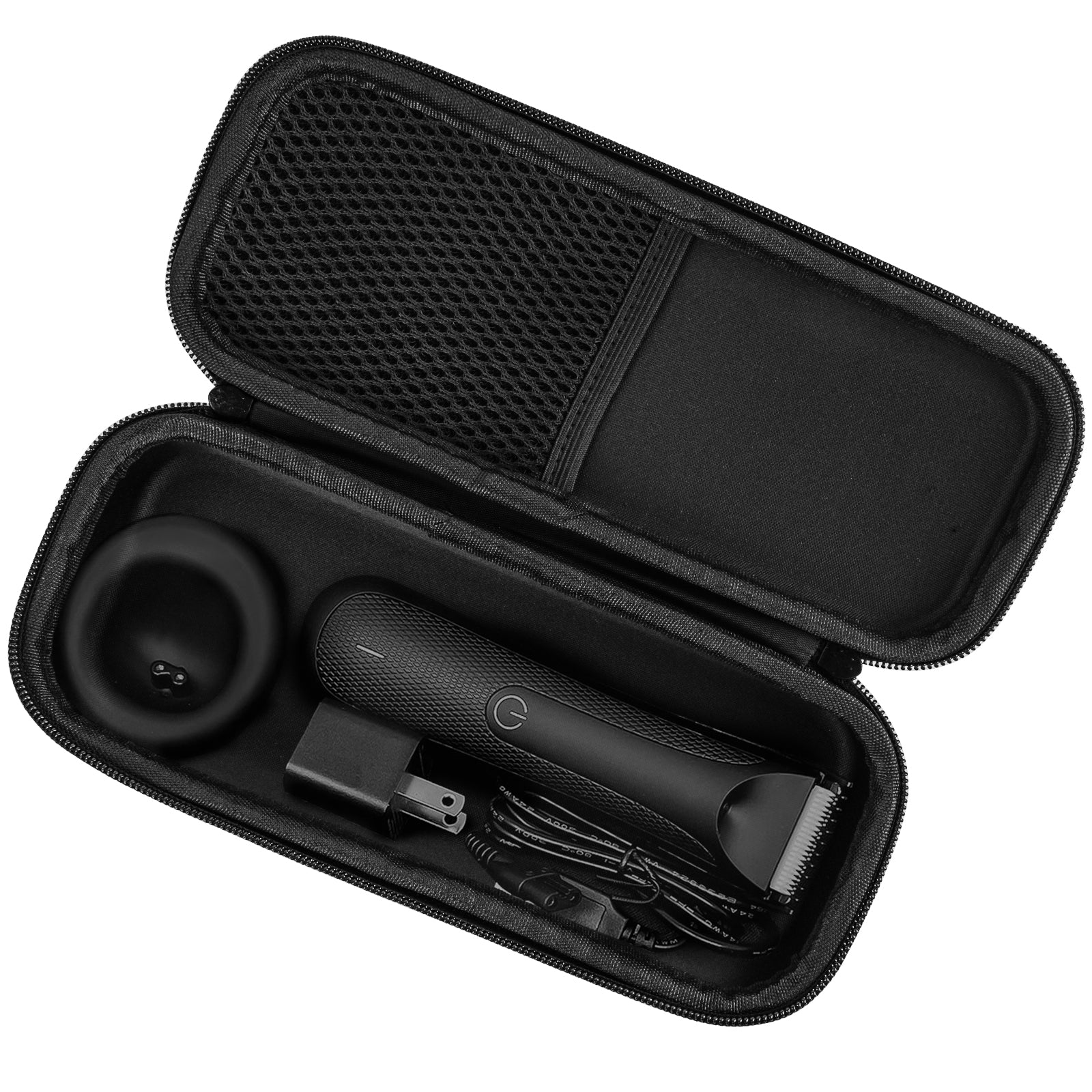 Linkidea Men's Body Trimmer Travel Case, Compatible with Manscaped Lawn Mower 3.0, 4.0, 5.0, Groin & Body Shaver, Portable Storage Bag for Grooming Kit, Compact Travel Organizer (Black)