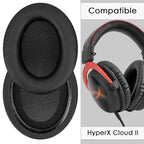 Replacement Ear Pads for HyperX Cloud II/Cloud III/Mix/Alpha/Cloud Flight/Stinger 2 Headphones, Headset Earpads (Protein Leather / Black)