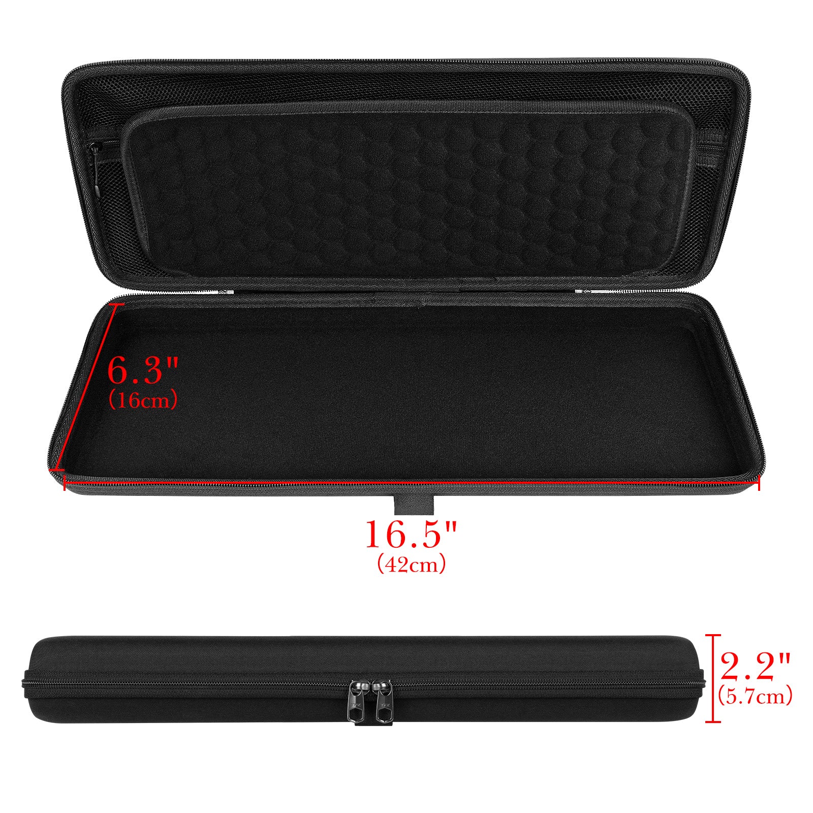 Linkidea Hard Travel Case for Compact 90%-96% Keyboard, Computer 100 Key Wireless / Wired Keyboard Carrying Protective Storage Box Bag, Compatible with RK Royal KLUDGE S98, AULA F99 Pro