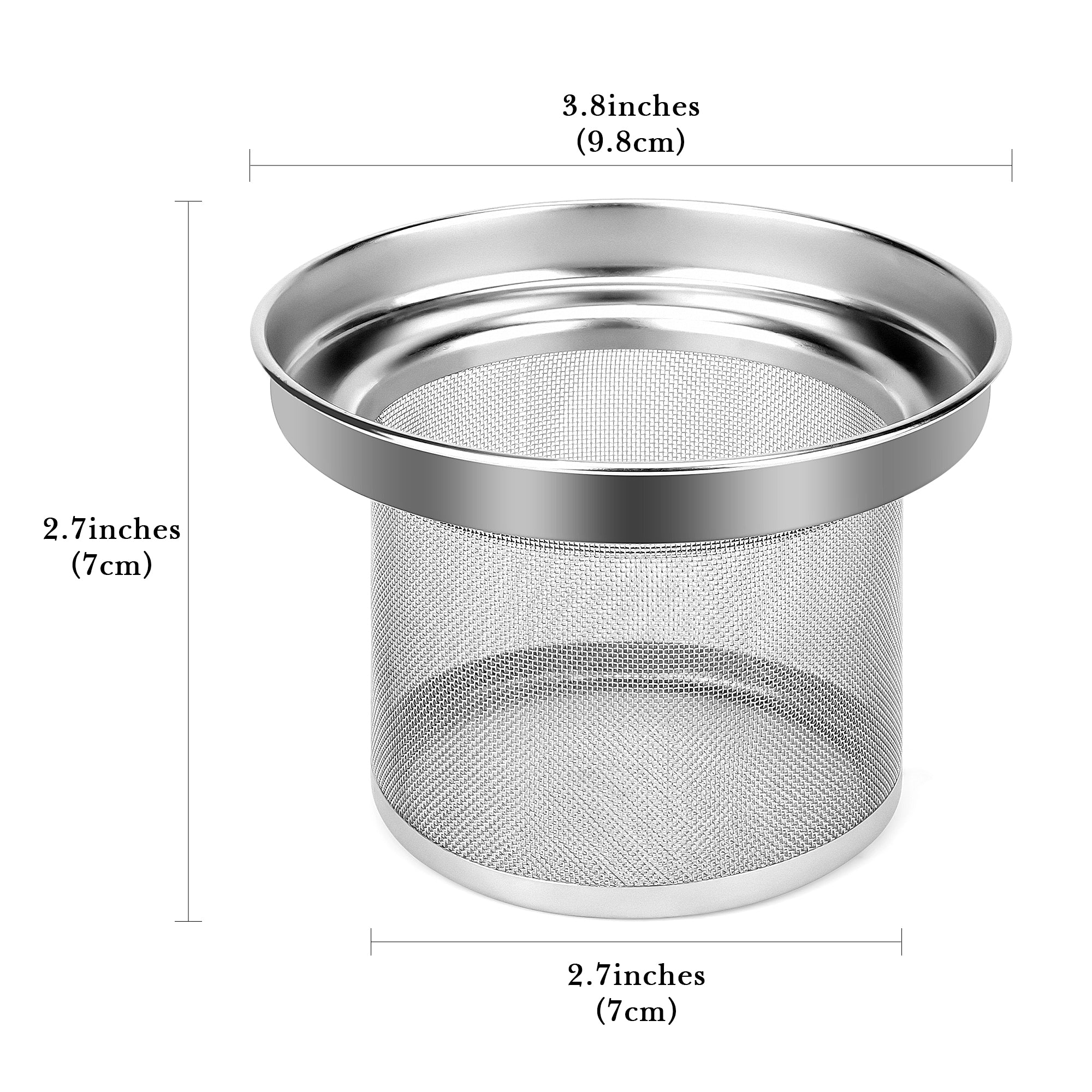 Linkidea Tumbler Tea Infuser for Loose Leaf Tea, Compatible with YETI Tumbler 20oz/30oz, IRON FLASK Classic 24oz/32oz Mug Attachment, 304 Stainless Steel Mesh Strainer (Dishwasher Safe)