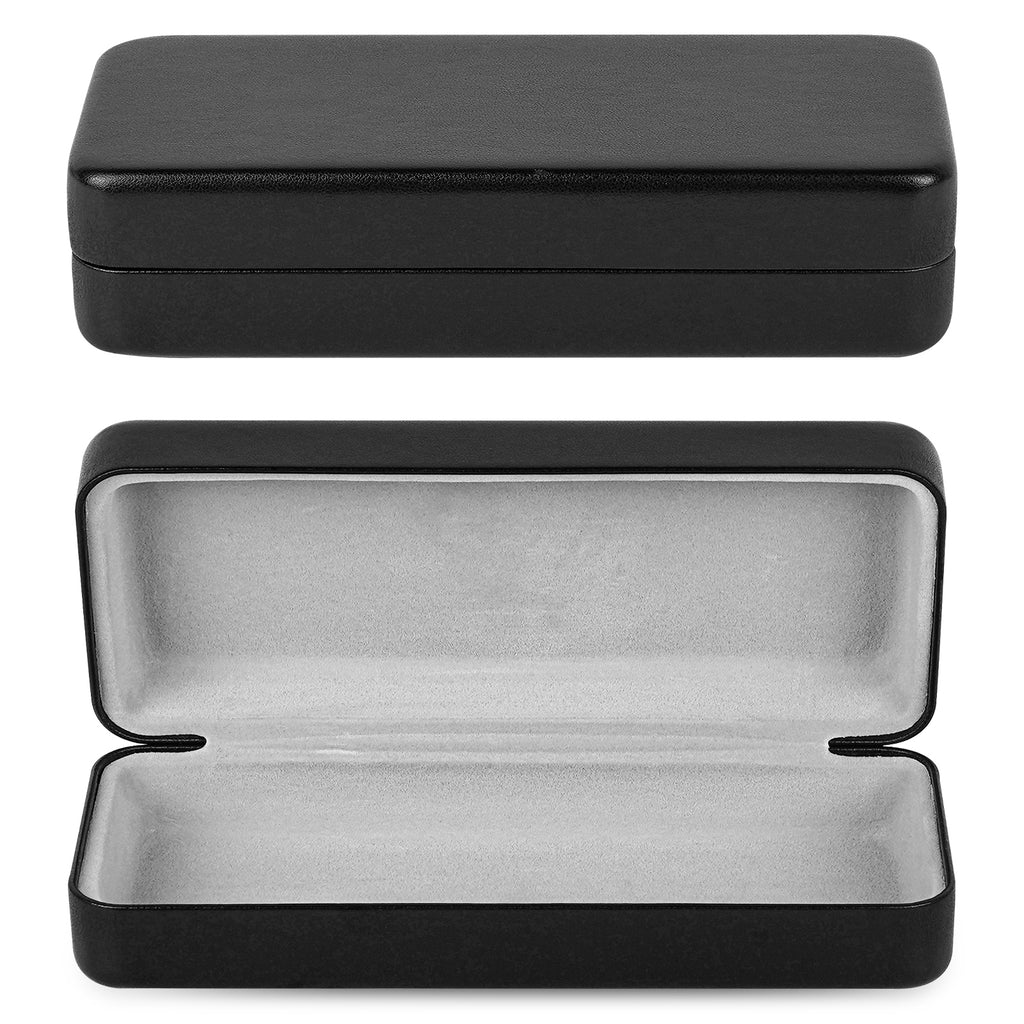 Extra Large Hard Shell Sunglasses Case, Vegan Leather Protective Eyewear Storage Organizer Compatible with DIOR EverDior A1U 30Montaigne BU Missdior B1U QUAY NIGHTFALL (XXL, Black)