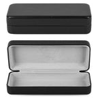 Extra Large Hard Shell Sunglasses Case, Vegan Leather Protective Eyewear Storage Organizer Compatible with DIOR EverDior A1U 30Montaigne BU Missdior B1U QUAY NIGHTFALL (XXL, Black)