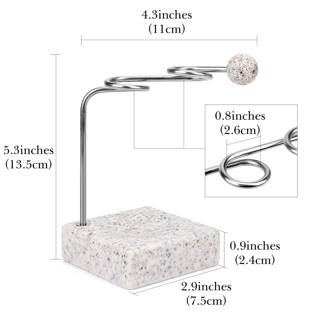 Linkidea Countertop Toothbrush Stand Minimalist for Bathroom, Resin Vanity 2 Slots Organizer Compatible with Oral-B CrossAction, Colgate Extra Clean, Reach Essentials Toothbrush