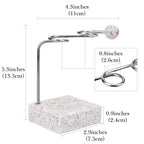 Linkidea Countertop Toothbrush Stand Minimalist for Bathroom, Resin Vanity 2 Slots Organizer Compatible with Oral-B CrossAction, Colgate Extra Clean, Reach Essentials Toothbrush