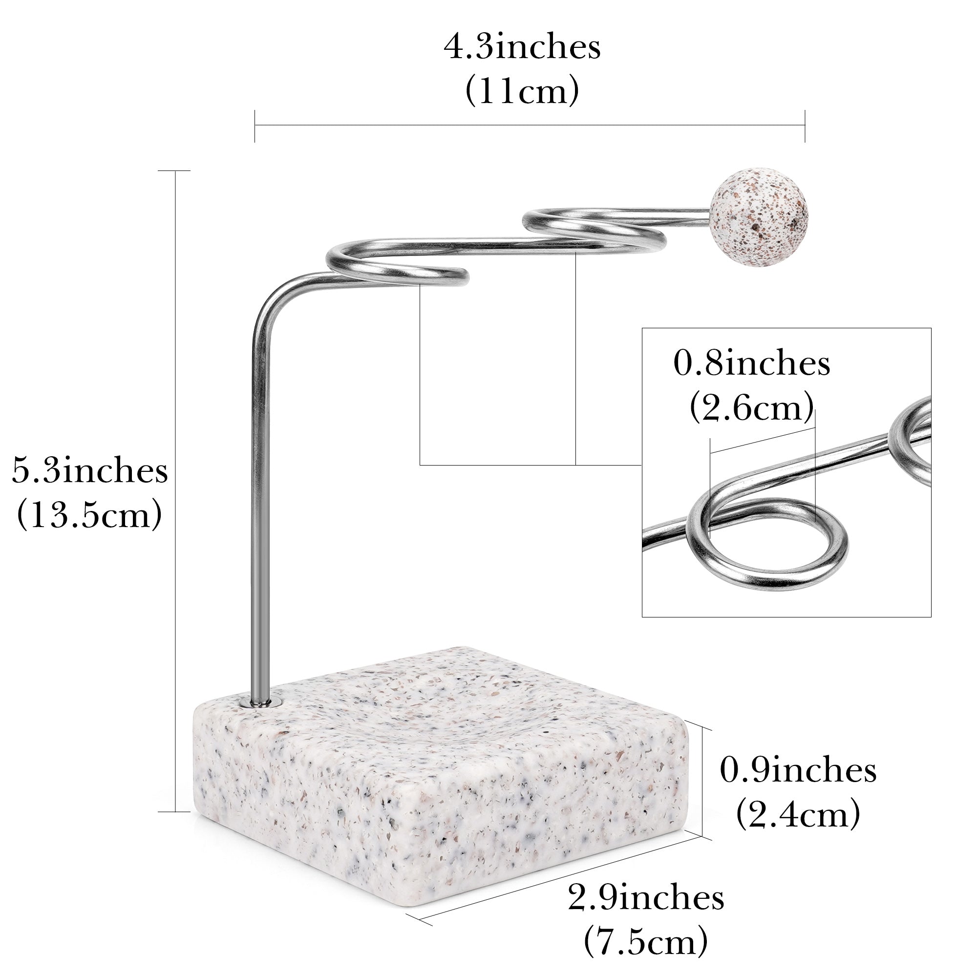 Linkidea Countertop Toothbrush Stand Minimalist for Bathroom, Resin Vanity 2 Slots Organizer Compatible with Oral-B CrossAction, Colgate Extra Clean, Reach Essentials Toothbrush
