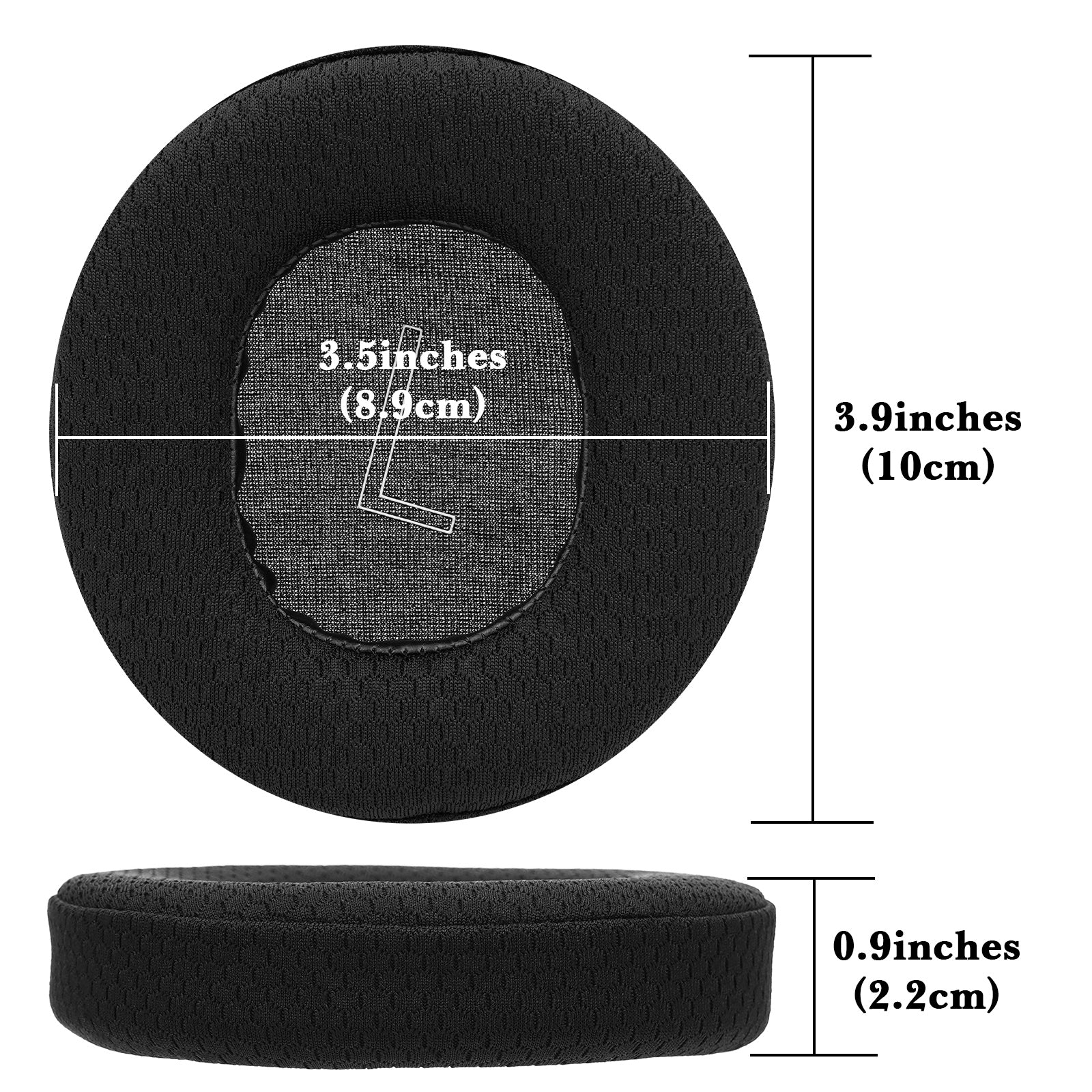 Linkidea Replacement Ear Pads Compatible with Microsoft Xbox Wireless, Xbox Stereo Wired 20th Anniversary Special Edition Headphones, Ear Cushions (Mesh Fabric / Black)