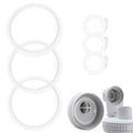 Linkidea 3 Set Water Bottle Gasket Replacement Compatible with TAKEYA Actives Spout Lid 18oz/22oz/24oz/32oz/40oz, Silicone O Ring Leak Proof Rubber Seal with Tweezer for Bottle Lid, Clear