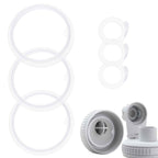 Linkidea 3 Set Water Bottle Gasket Replacement Compatible with TAKEYA Actives Spout Lid 18oz/22oz/24oz/32oz/40oz, Silicone O Ring Leak Proof Rubber Seal with Tweezer for Bottle Lid, Clear