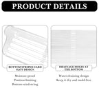 Eyeglasses Holder, Wall Mount Reading Glasses Storage Organizer for Bedroom Bathroom Study (Clear)