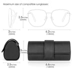 Extra Large Hard Shell Sunglasses Case, Oversized Sun Glasses Storage Organizer Compatible with DIOR EverDior A1U 30Montaigne BU Missdior B1U (XXL / Black)