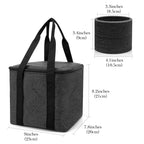 Linkidea Large Blender Storage Bag, Portable Carrying Bag with Hand Strap, Double Zipper Organizer Compatible with Ninja, Fits to Model QB3001SS (Grey)