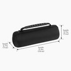 Linkidea Hard Shell Carrying Case Compatible with JBL Grip, Flip 7 / Flip 6 / Flip 5 / Flip 4 / Flip 3 Bluetooth Speaker, Protective Travel Case with Handle, EVA Storage Bag, Black
