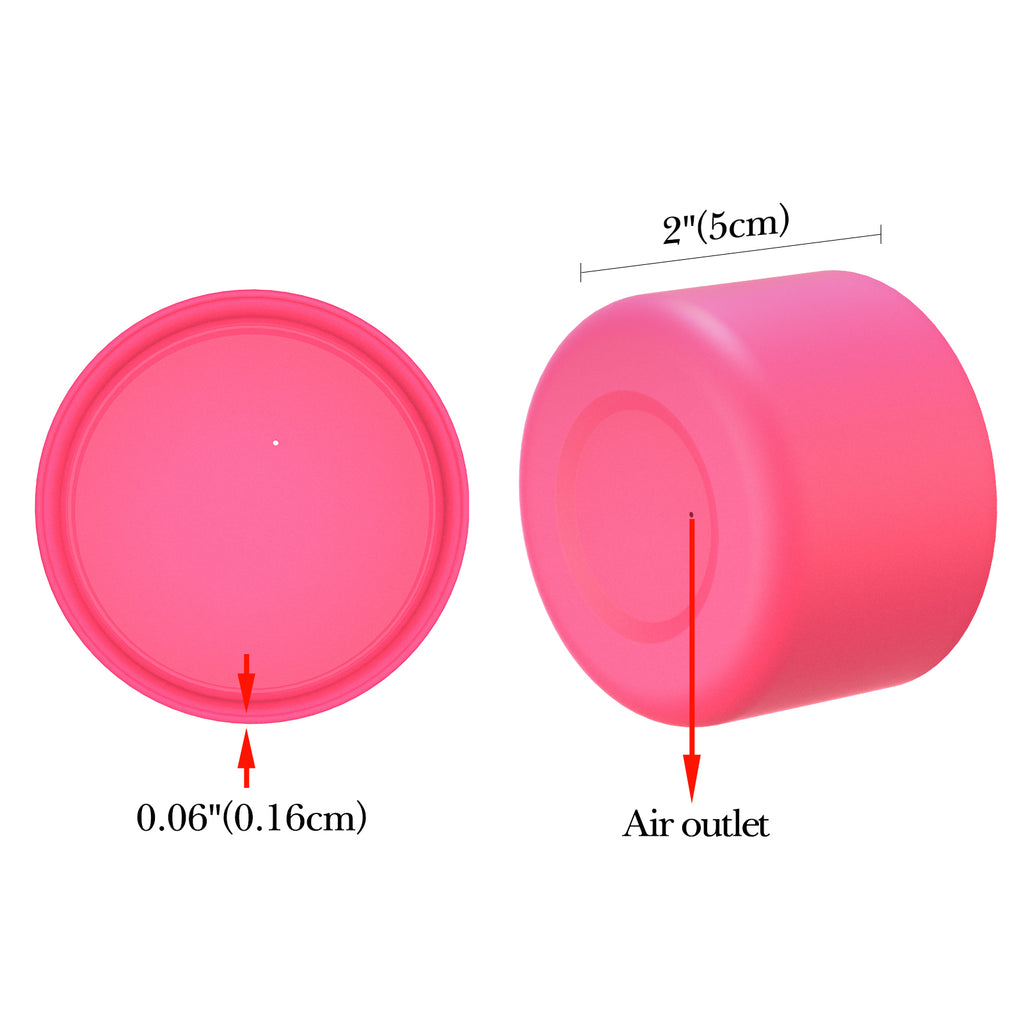 Linkidea 2 Pack Water Bottle Boot Compatible with Hydro Flask Wide Mouth 12oz/14oz/16oz/18oz/20oz, Silicone Bottle Bottom Sleeve Bumper Protector (Pink)