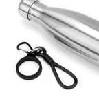 Linkidea Water Bottle Handle Strap for Cola-Shaped / Narrow Mouth Bottles, Compatible with MIRA 9oz/12oz/17oz/25oz, Replacement Silicone Carrier Grip with Clip for Backpack