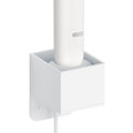 Linkidea Wall Mount Electric Toothbrush Charger Holder with Cable Organizer, Self-Adherent Powered Tooth Brush Stand Compatible with Oral-B iO Series 7/8/9 Round Charger Only