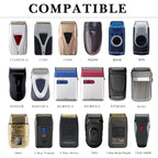 Linkidea Hard Shell Travel Electric Shaver Case, Portable Protective Storage Pouch for Andis 17150/17205/17220, Philips, Panasonic, Remington, Compact Men's Razor Organizer (Black)