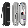 Linkidea Electric Toothbrush and Toothpaste Travel Case with Ventilation and Pocket for Charger, Compatible with iO Series, Philip Sonicare, Hard Shell Powered Brush Storage Bag
