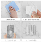Linkidea 2 Pack Acrylic Razor Holder, Bathroom Organizer Hook for Razor, Towel, Loofah, Shower Storage Compatible with Gillette Sensor 3, Mach 3, Vikings Blade the Chieftain (Transparent)