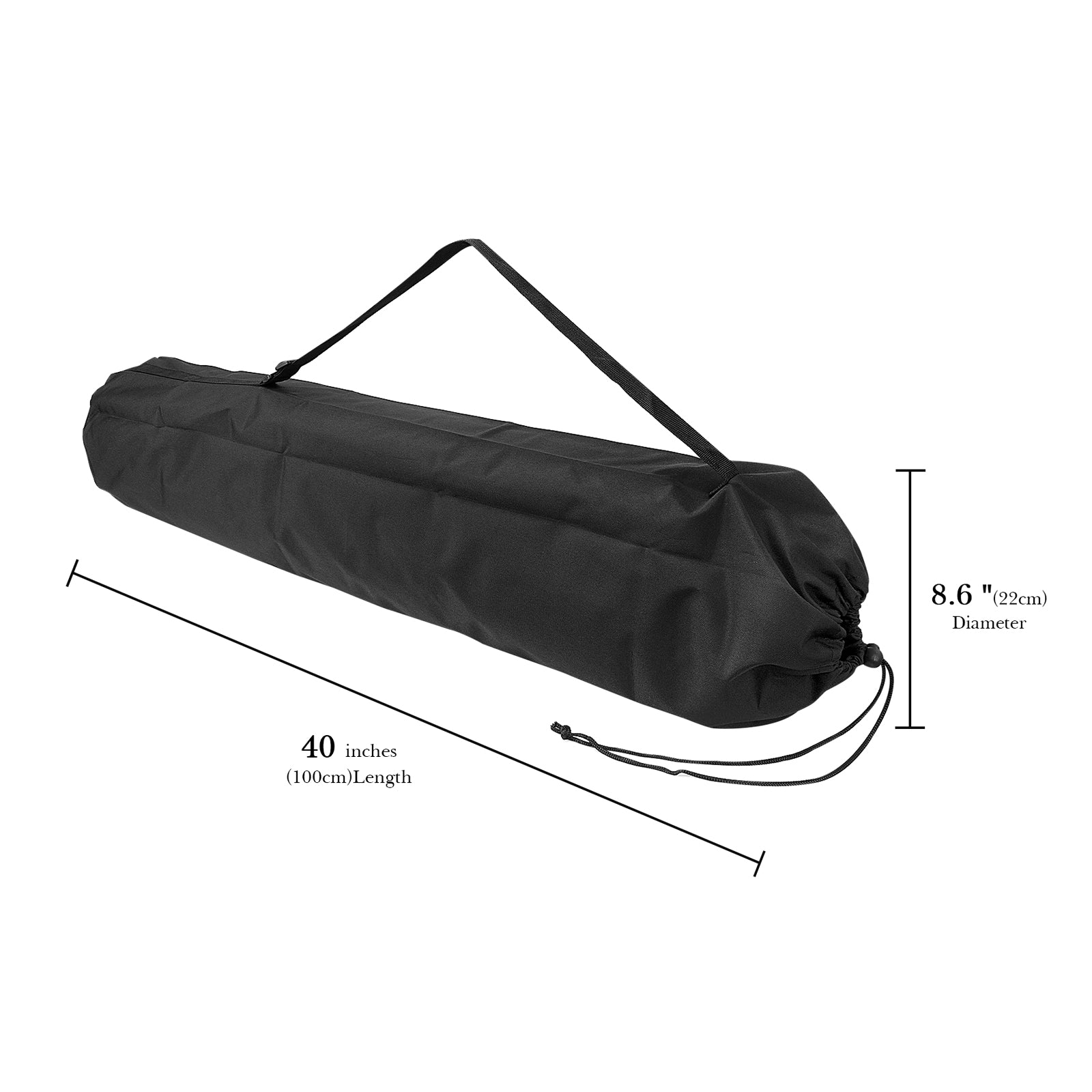 Linkidea Camping Chair Large Replacement Bag, 38 inches Folding Chair Carrying Bag with Adjustable Shoulder Strap, Large Mouth for Sport Event, Compatible with Chairs Smaller Than 37" x 8.5"