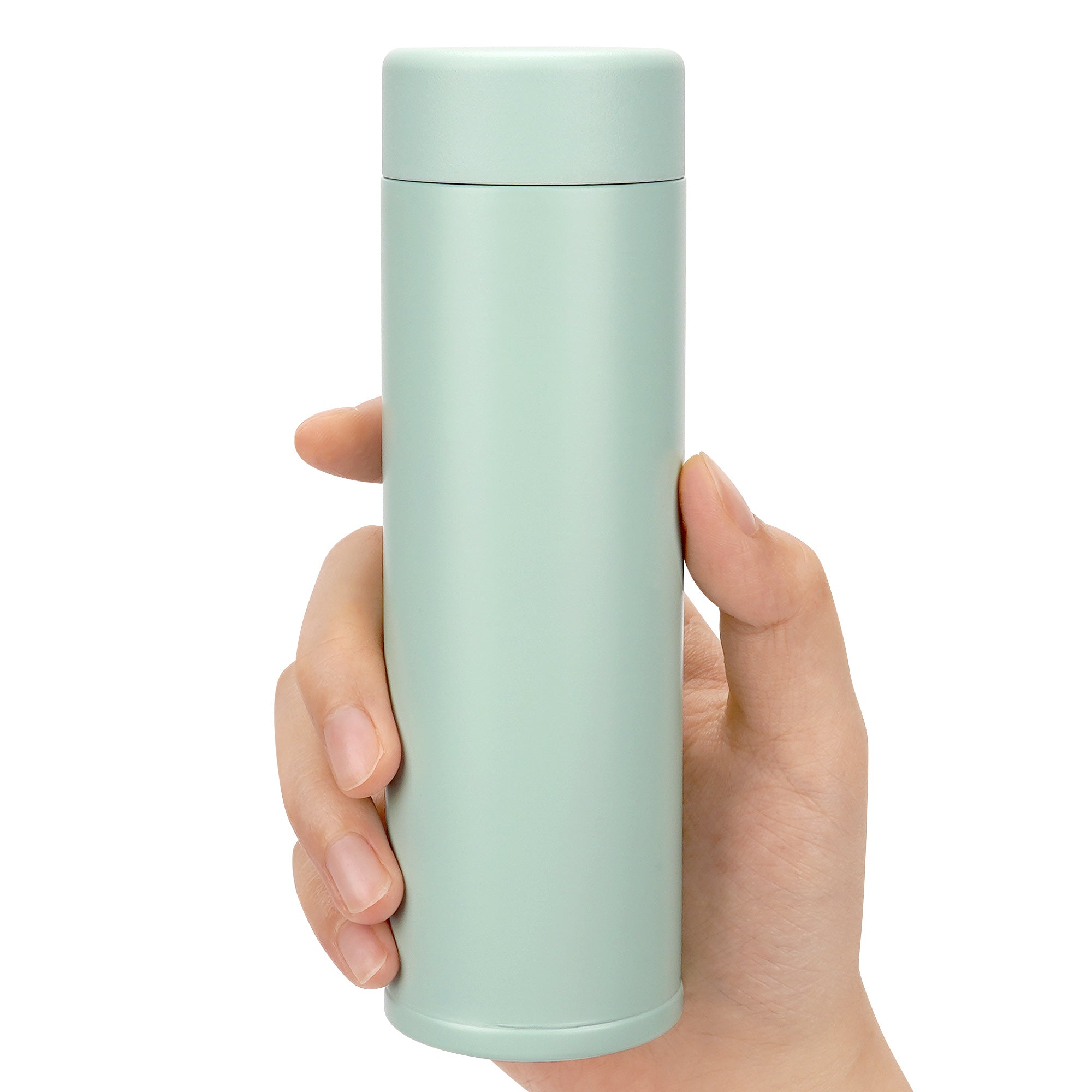 Linkidea 5oz (150ml) Mini Water Bottle, Small Vacuum Insulated Stainless Steel Water bottle for Hot & Cold Drinks, Thermo Flask Fit Handbag, Purse and Pocket (Light Green)