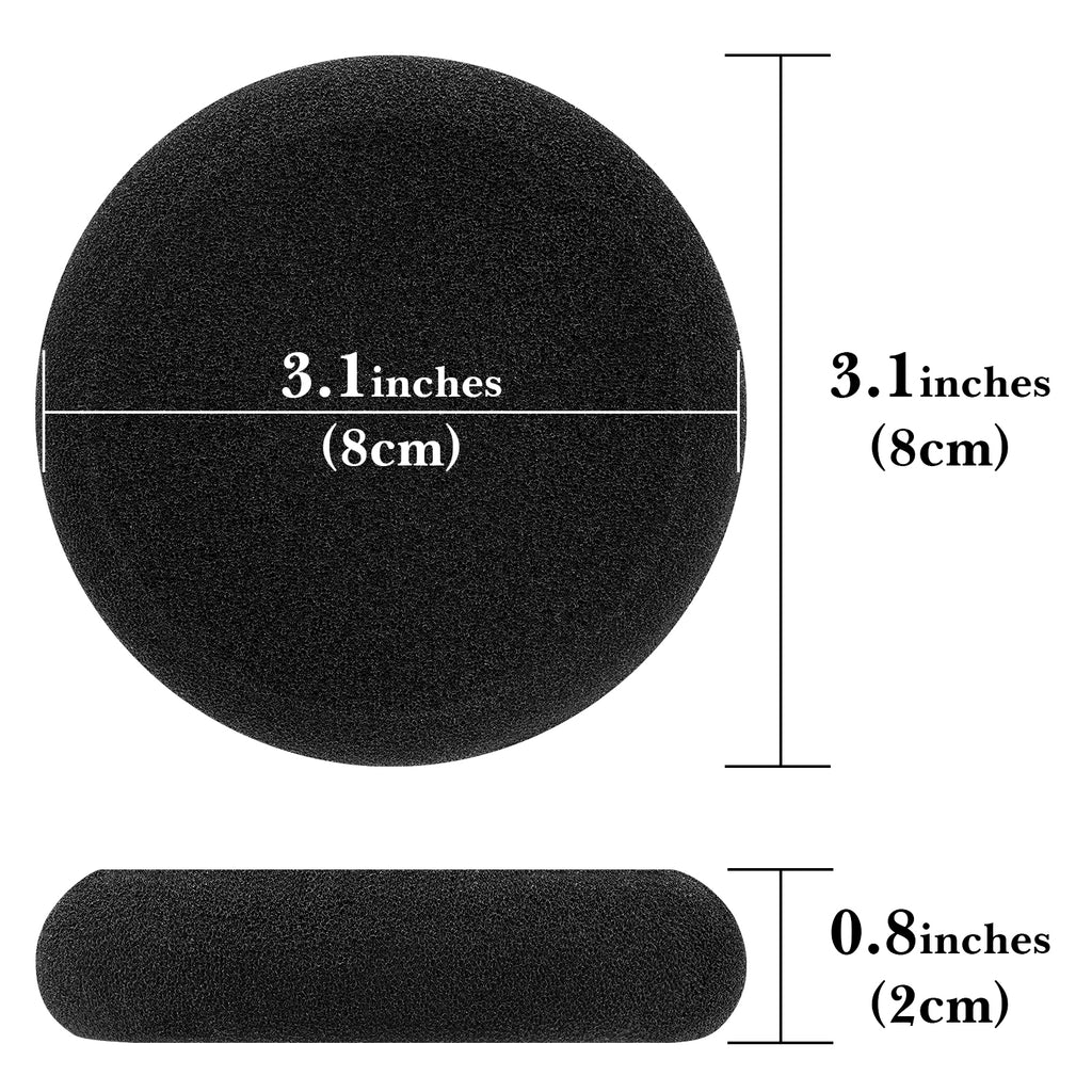Linkidea Replacement Ear Pads for GRADO SR60, SR80, SR125, SR225, M1 Headphones Ear Cushions, Headset Earpads (Foam / Black)