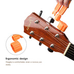 Linkidea 3-in-1 Guitar String Winder, Pin Puller, String Cutter for Guitar Restringing Repairing (Orange)