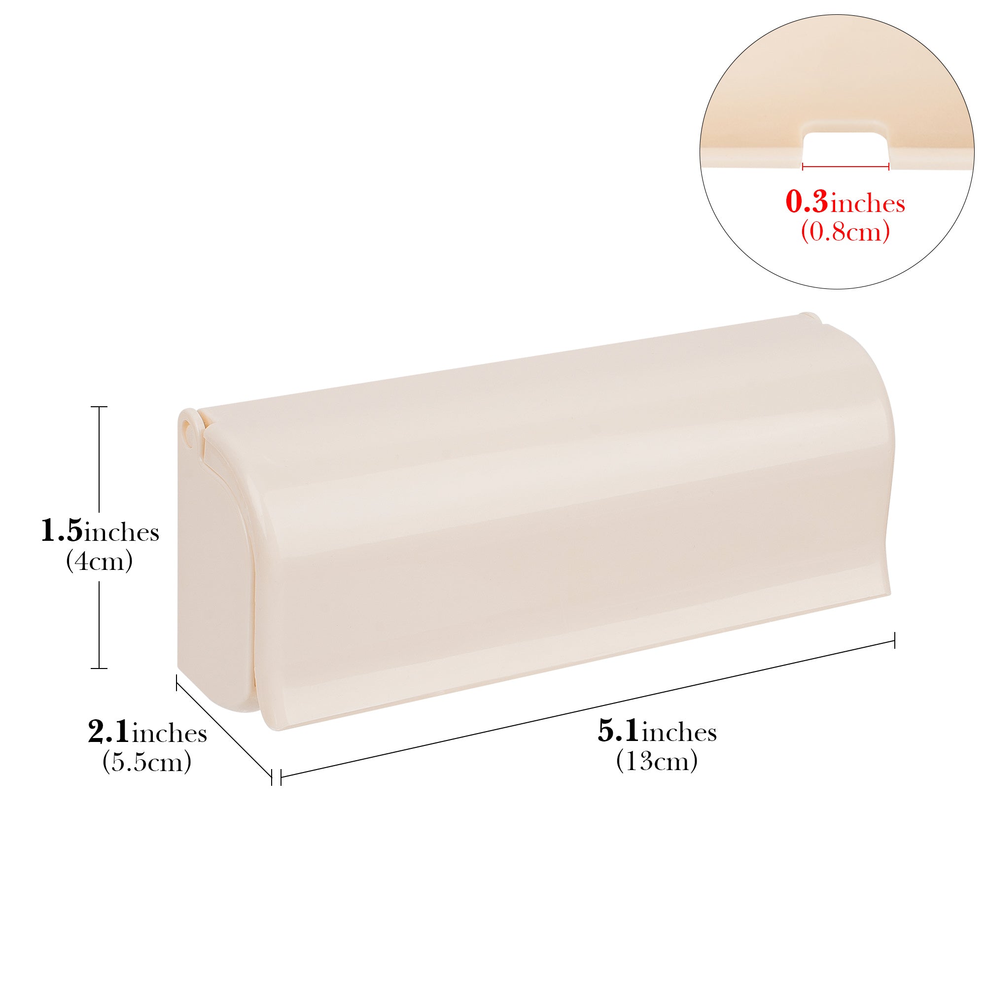 Linkidea Wallmount Toothbrush Holder with Cover for Shower, RV Cabinet Organizer, Plastic Self Adhesive 6 Slots Tooth Brush Hanger Compatible with Oral-B CrossAction, Colgate Extra Clean