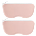 Linkidea Oversized Sunglasses Pouch, 2 Pack Large Frame Glasses Pouch for Sunglass, Eyeglasses Travel Bag Compatible with Persol Square/Aviator Rayban New Wayfarer Various Brand Models