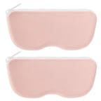 Linkidea Oversized Sunglasses Pouch, 2 Pack Large Frame Glasses Pouch for Sunglass, Eyeglasses Travel Bag Compatible with Persol Square/Aviator Rayban New Wayfarer Various Brand Models