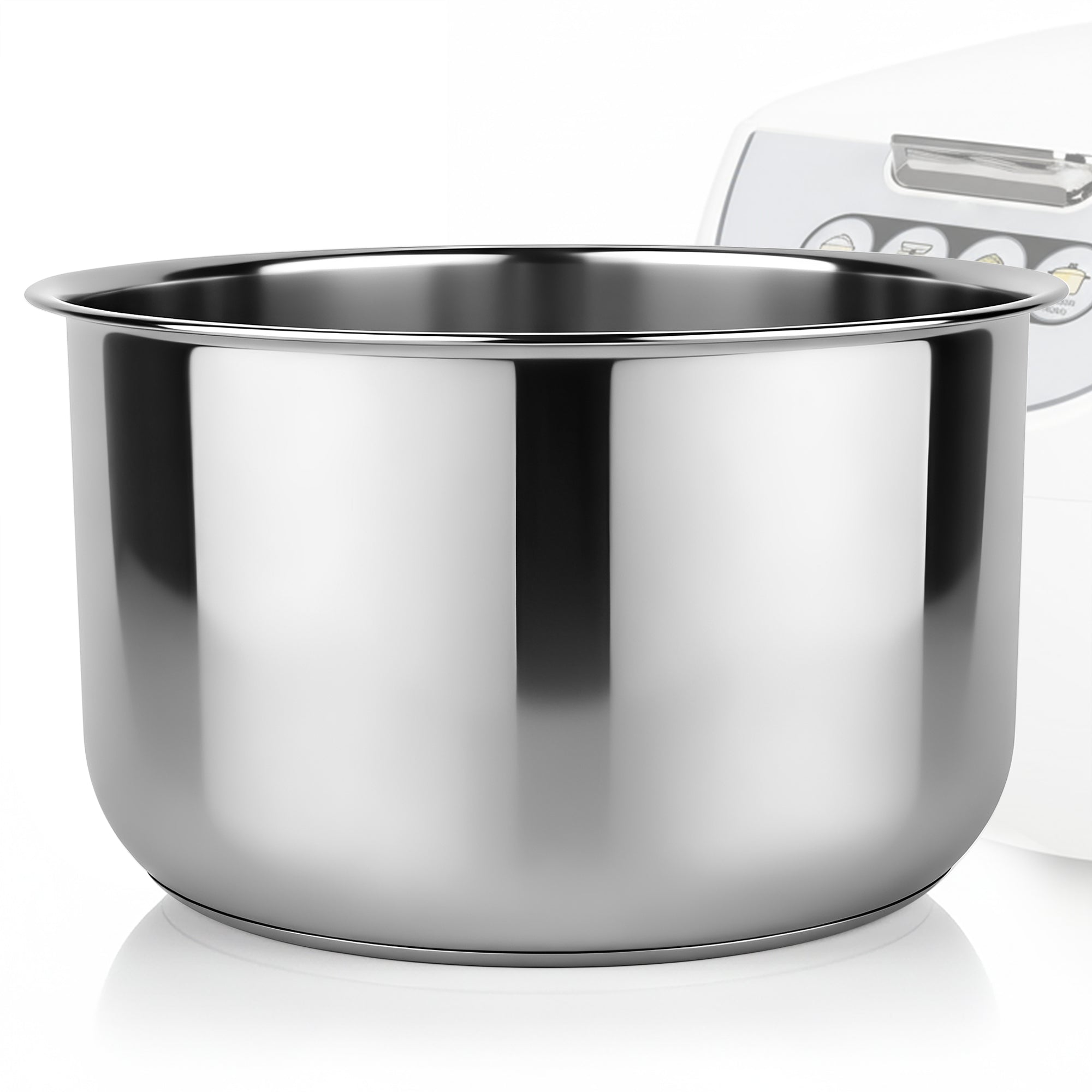 Linkidea Rice Cooker Stainless Steel Inner Pot Compatible with Tiger JBV-A18U, Dishwasher Safe, No Coating Replacement Bowl