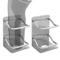 Linkidea 2 Pack Stainless Steel Electric Razor Holder for Shower, Shaver Organizer Compatible with Braun Series 5, Philips Series 2400, 5000x, 9000 (Silver)