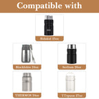 Linkidea Food Jar Insulated Bag, Thermal Jar Bag with Pocket Portable Lunch Box for Office Work Outdoor Picnic, Compatible with THERMOS 24 oz lazycozy, Bidakid (Brown)