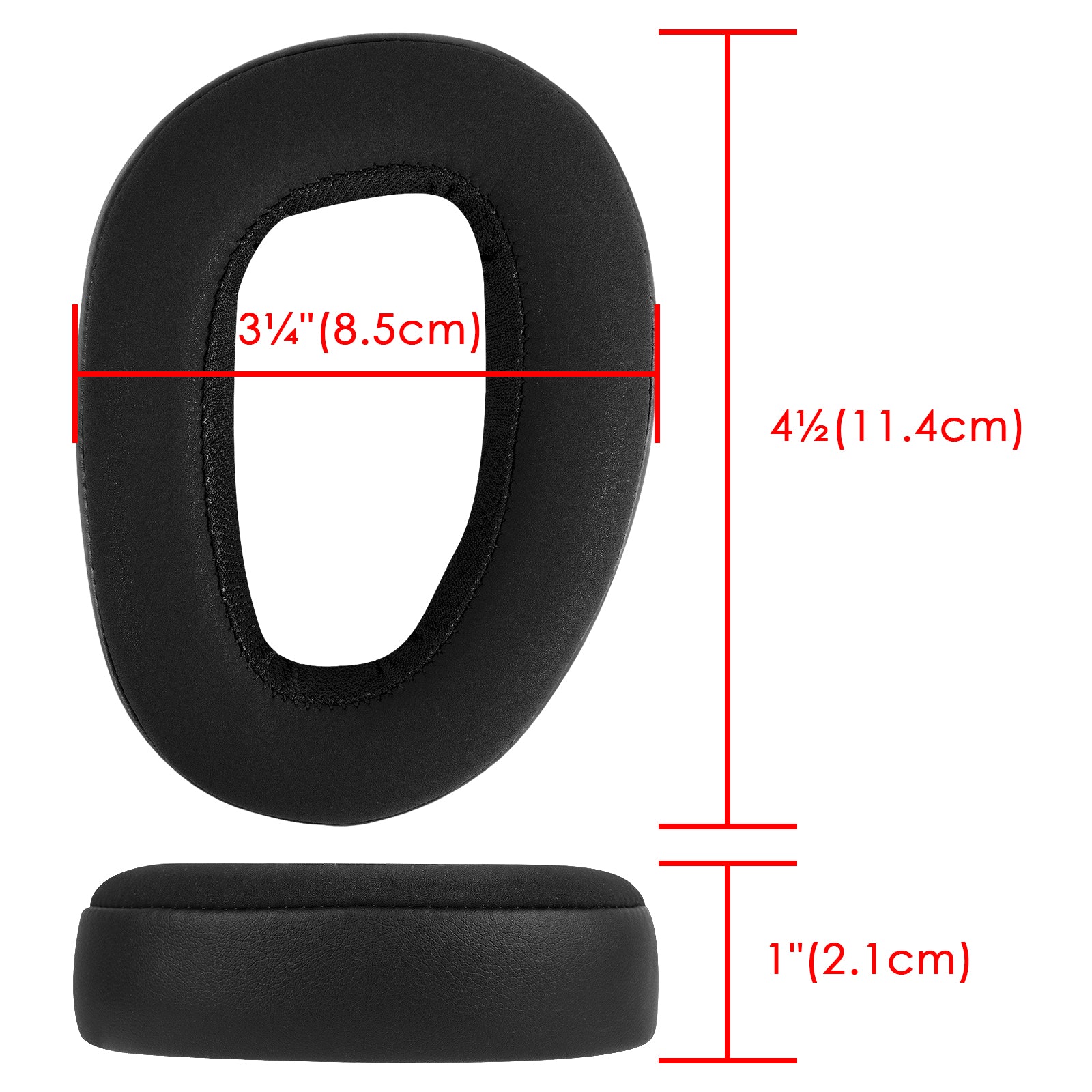 Linkidea Replacement Ear Pads for Sennheiser GSP 600, GSP 670, GSP 500 Professional Gaming, GSP 601, GSP 602 Headphones Ear Cushions (Hybrid Velour / Black)