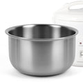 Linkidea 316 Stainless Steel Replacement Inner Pot Compatible with Tiger JBS-A055, JBS-A55U-KB, JNP-0550-LF, JNP-S55U-KY 3 Cup Rice Cooker, No Coating, Dishwasher Safe